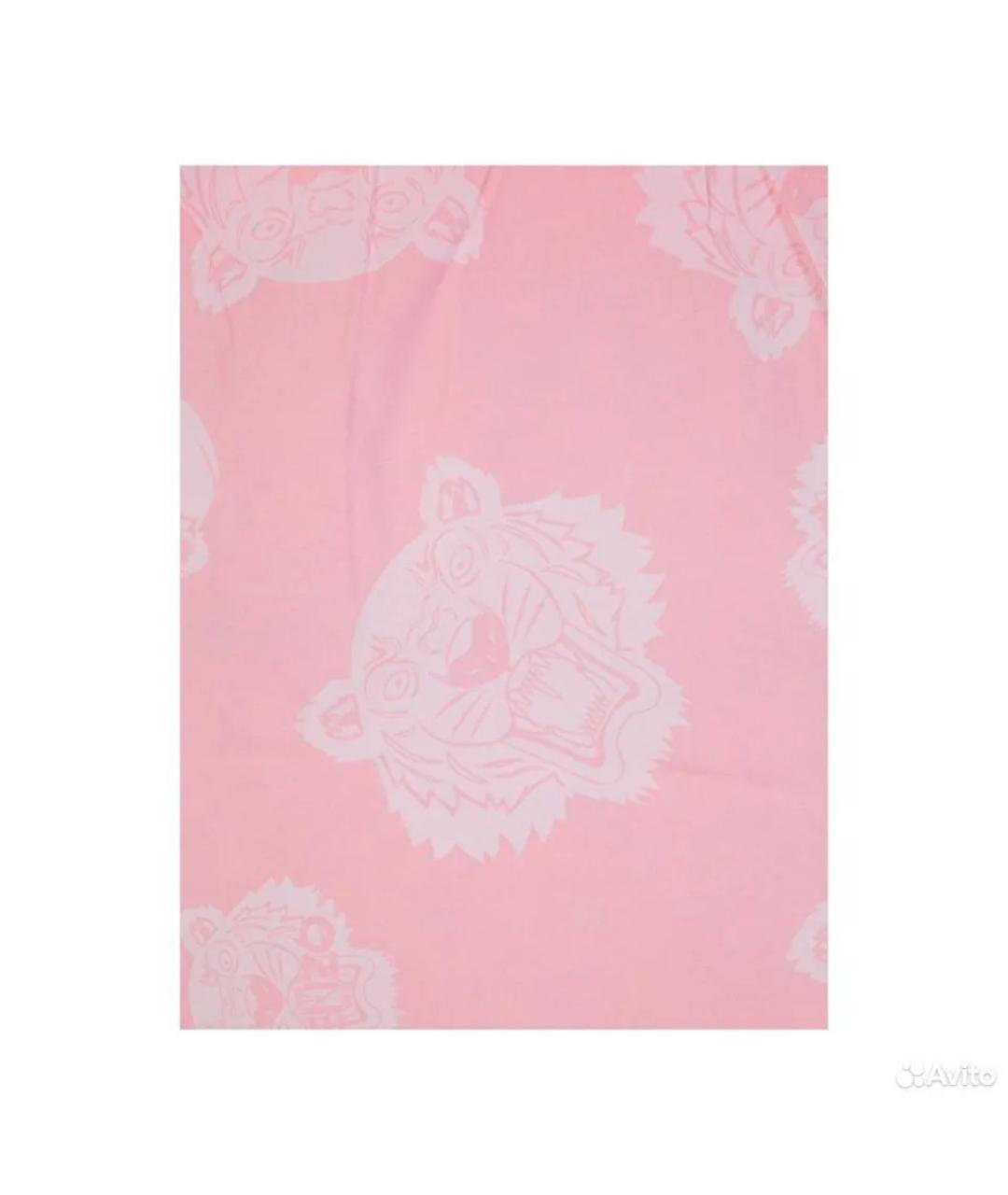 KENZO Розовый полиэстеровый пуховик, фото 6