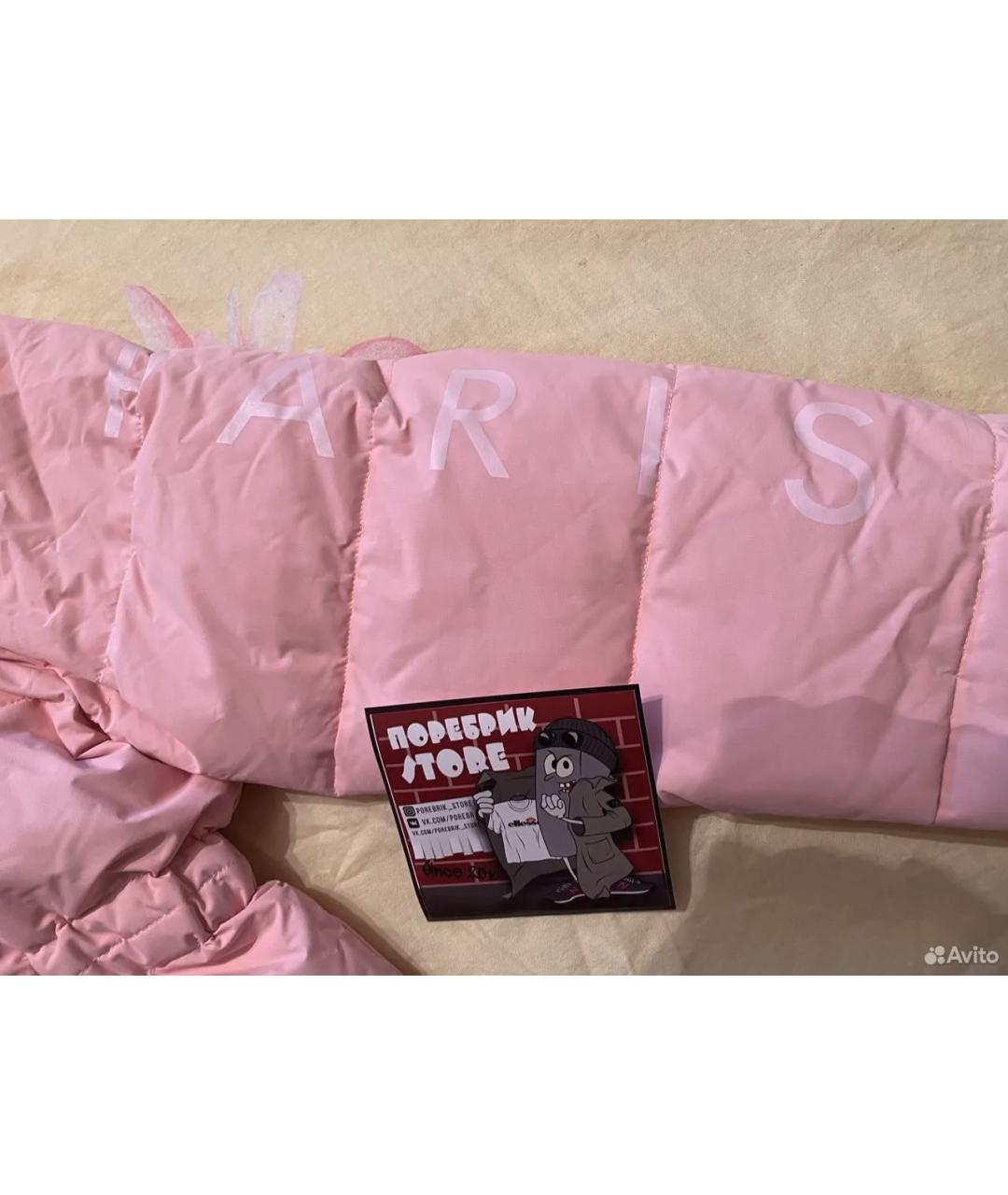 KENZO Розовый полиэстеровый пуховик, фото 7