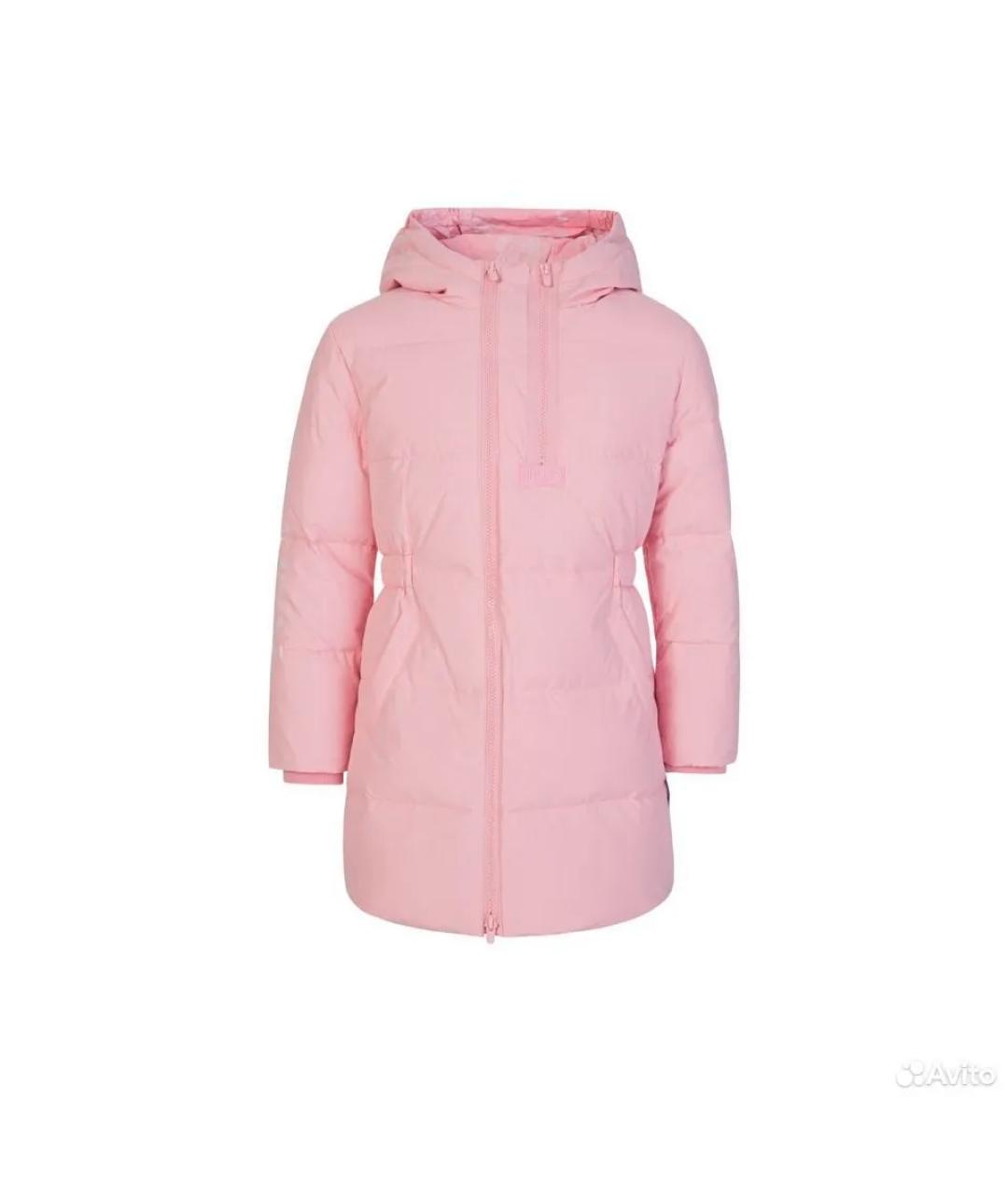 KENZO Розовый полиэстеровый пуховик, фото 4