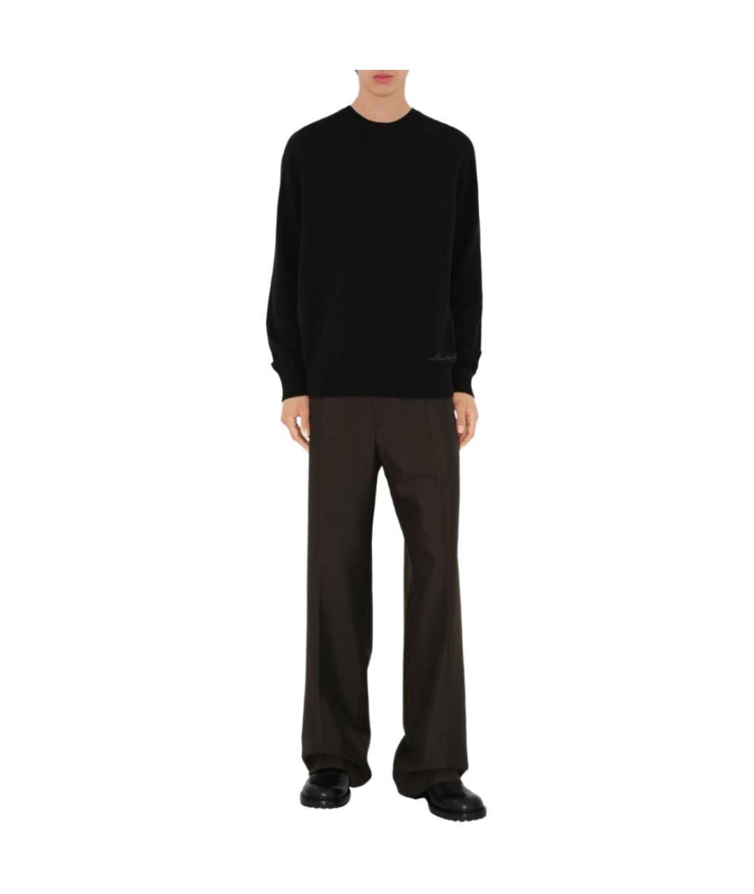 BURBERRY Черный кашемировый джемпер / свитер, фото 2