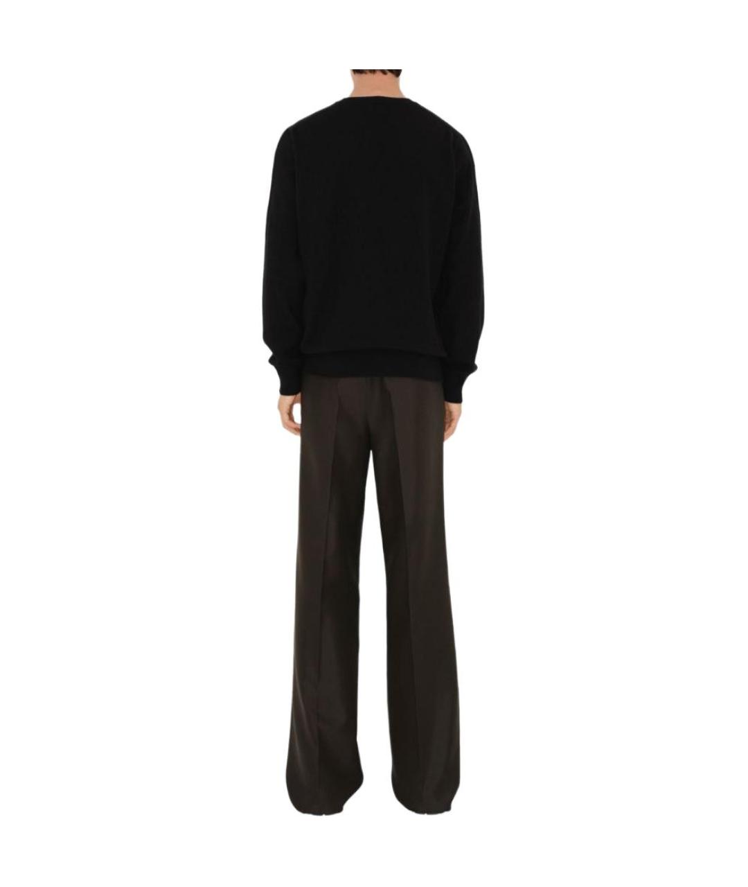 BURBERRY Черный кашемировый джемпер / свитер, фото 3