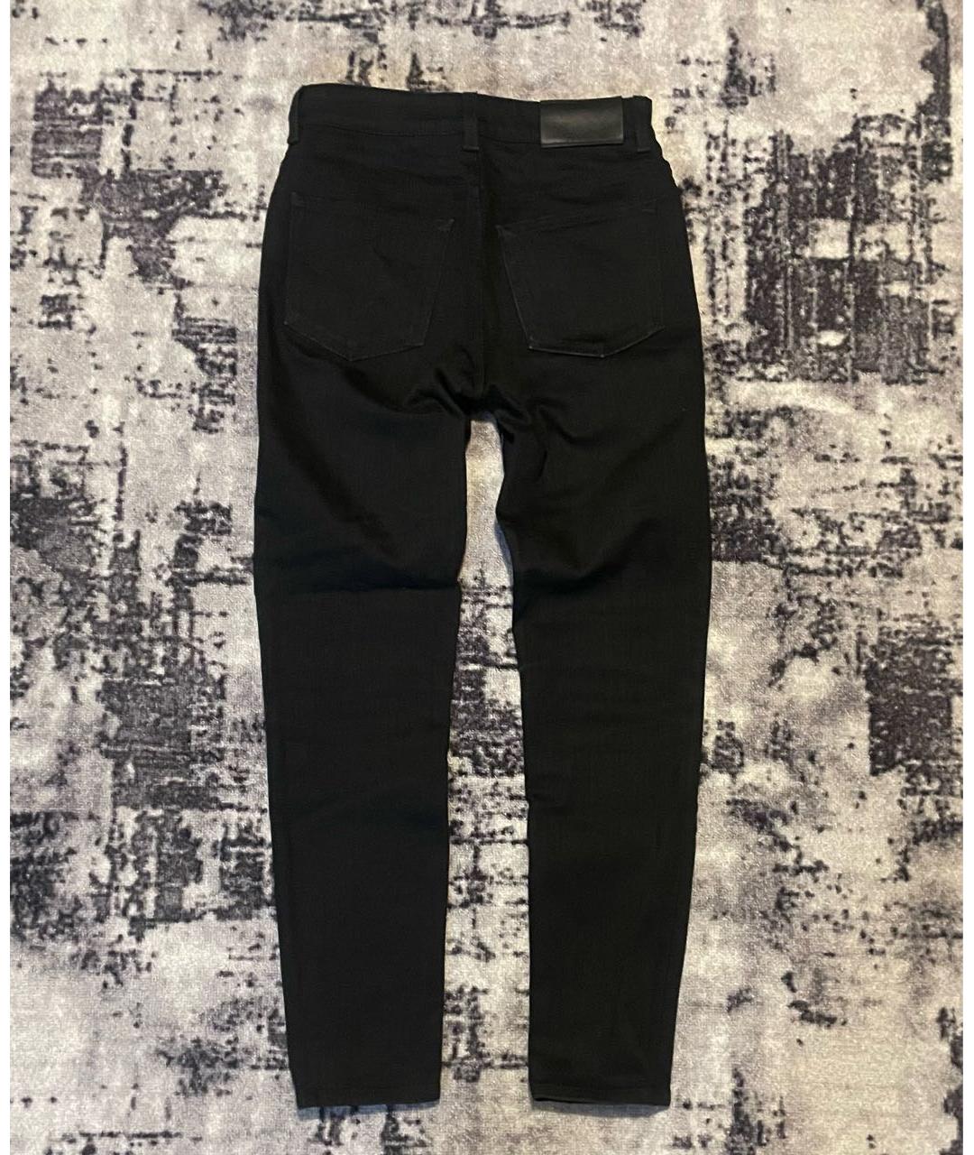 PRADA Черные хлопковые джинсы скинни, фото 2