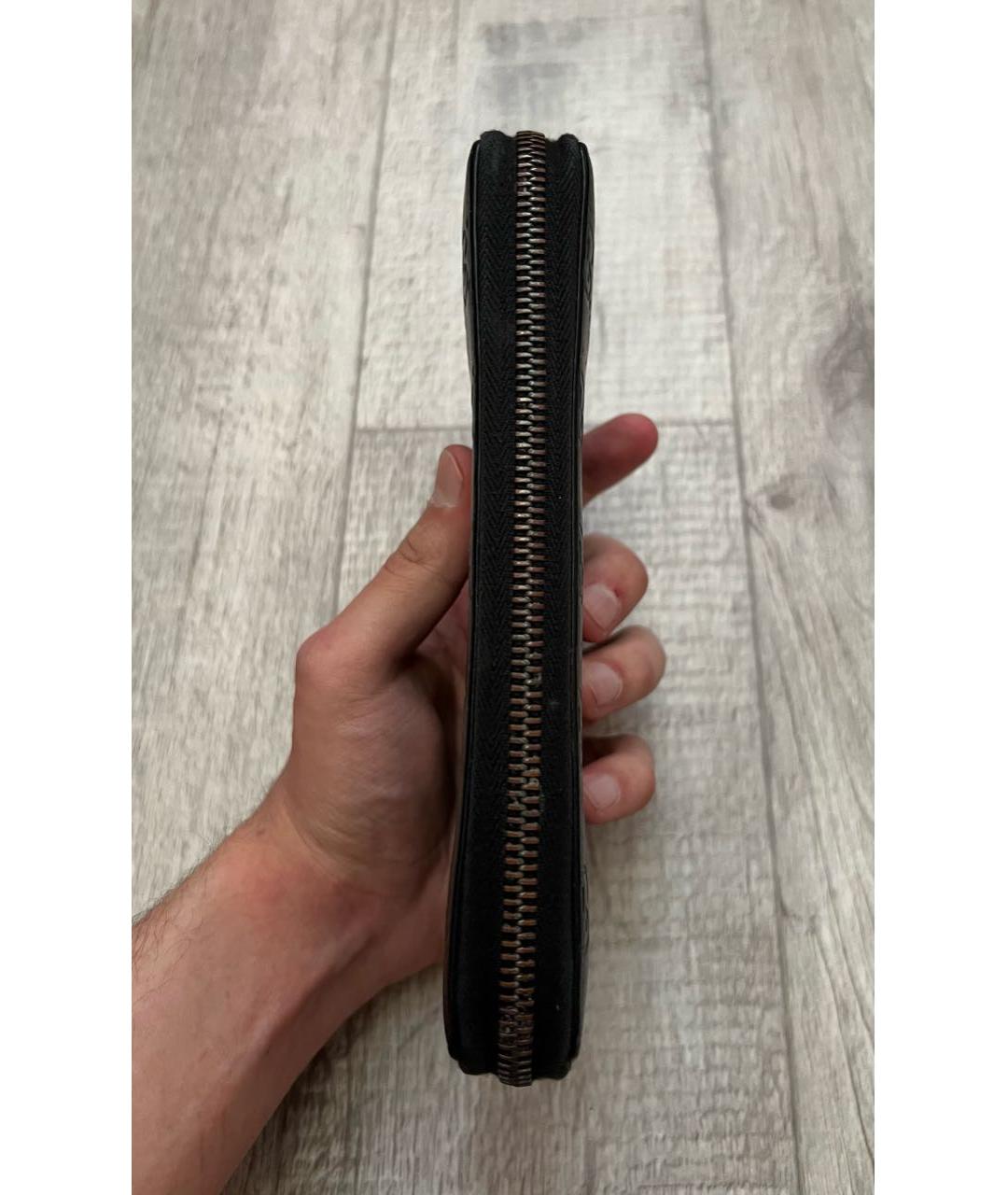 GUCCI Черный кожаный кошелек, фото 6