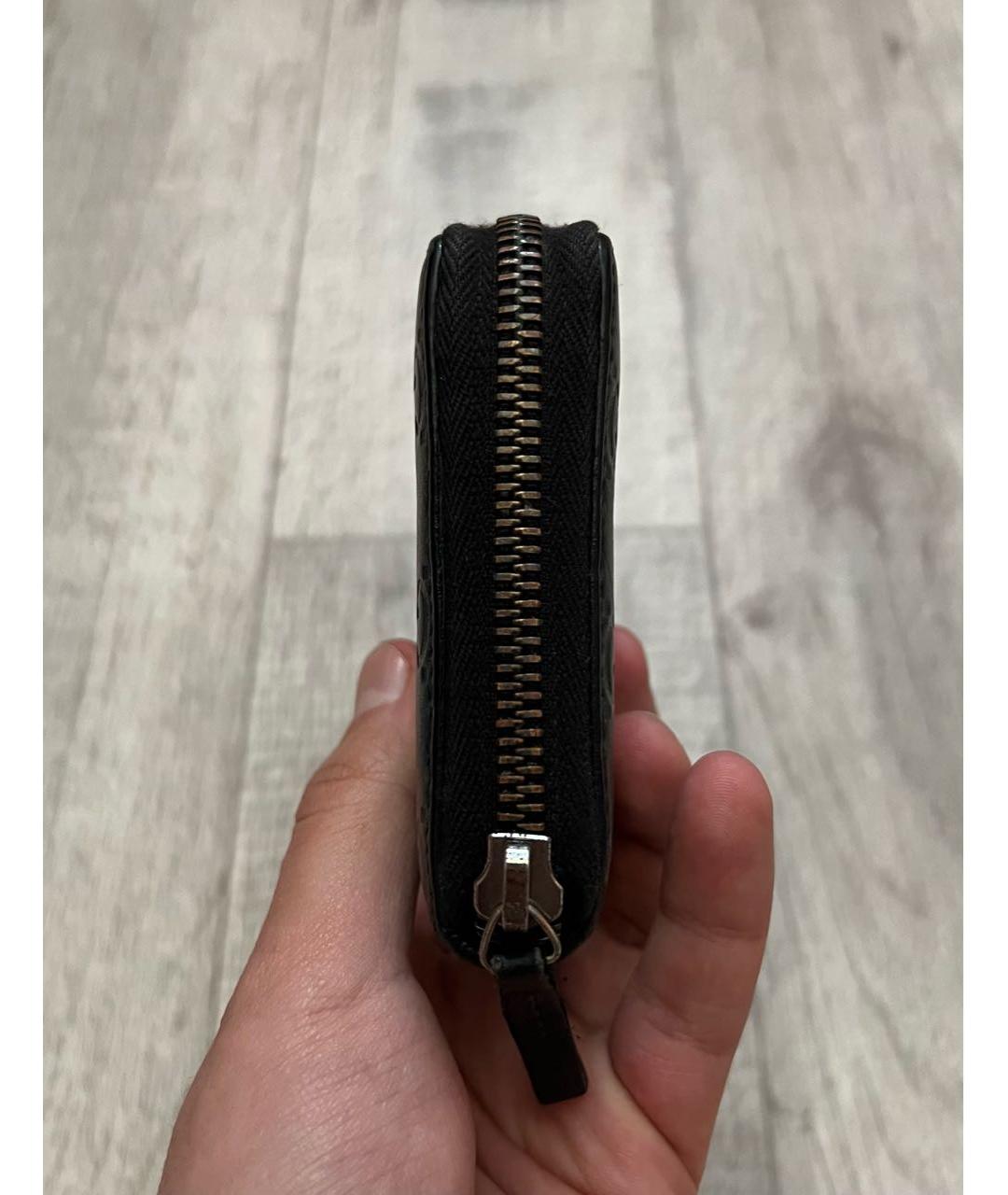 GUCCI Черный кожаный кошелек, фото 7