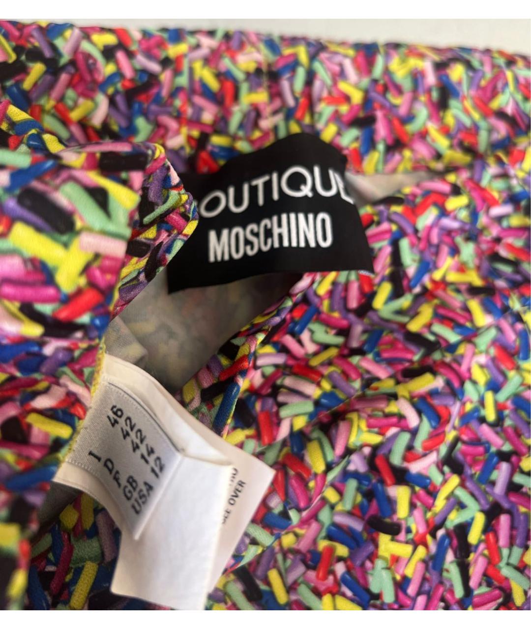 BOUTIQUE MOSCHINO Мульти полиэстеровый костюм с брюками, фото 6