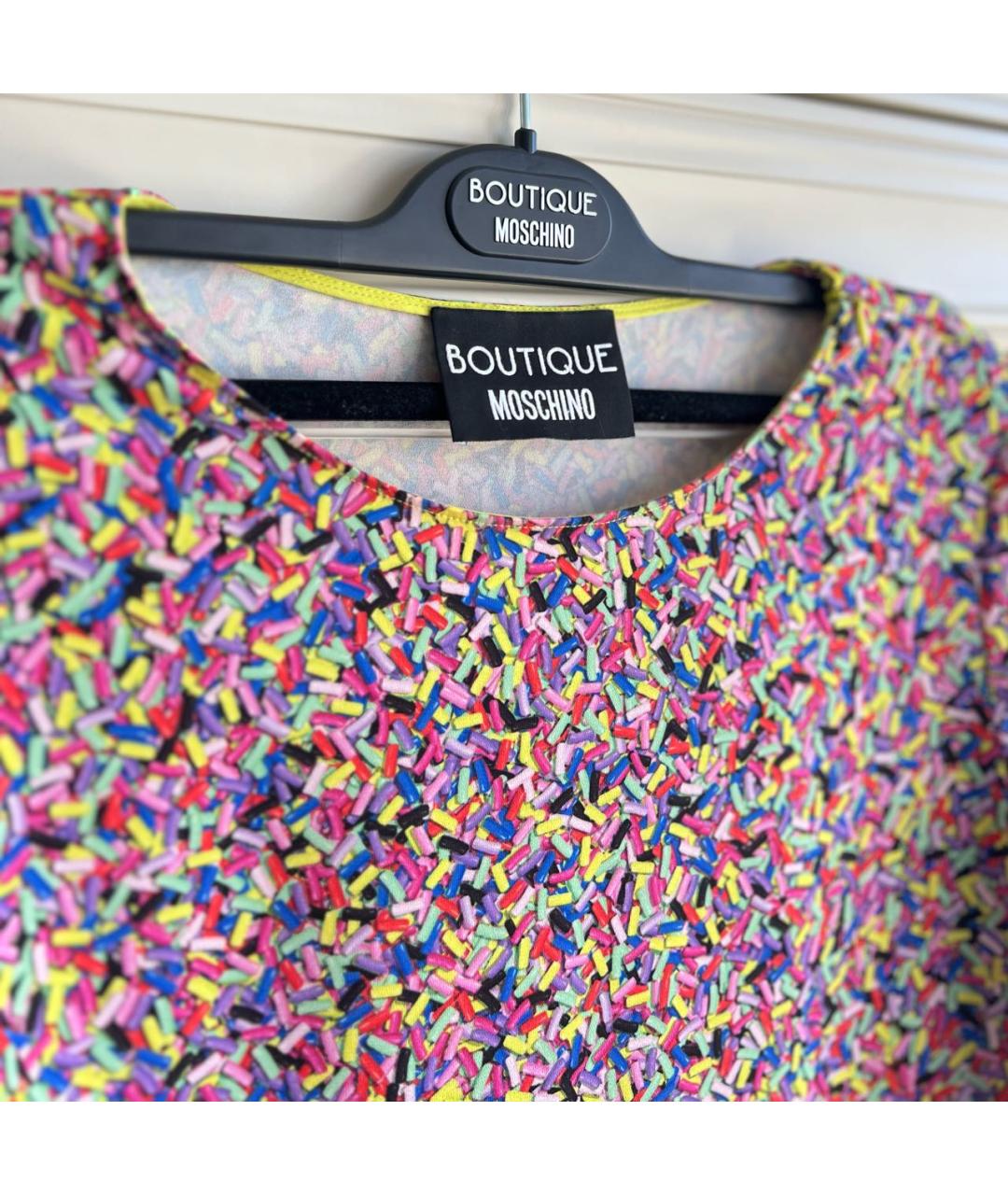 BOUTIQUE MOSCHINO Мульти полиэстеровый костюм с брюками, фото 4