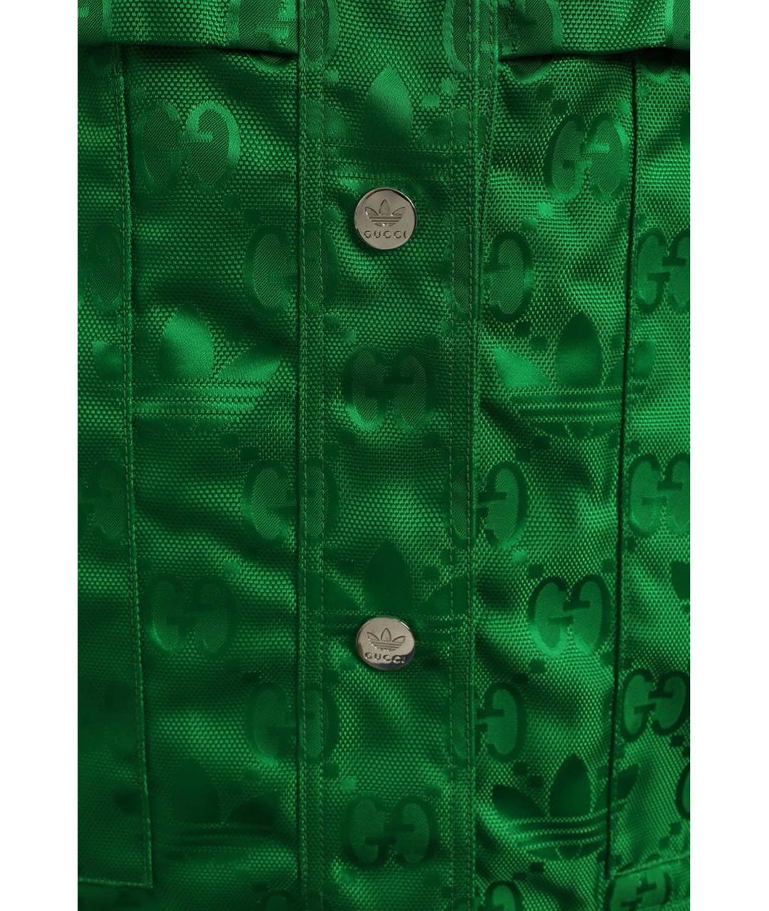 GUCCI Зеленая полиамидовая куртка, фото 3
