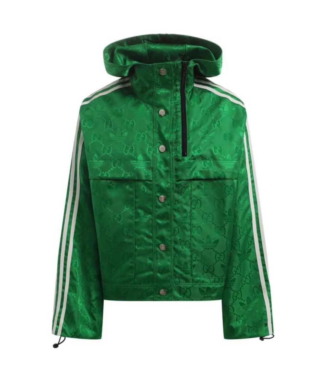 GUCCI Зеленая полиамидовая куртка, фото 5