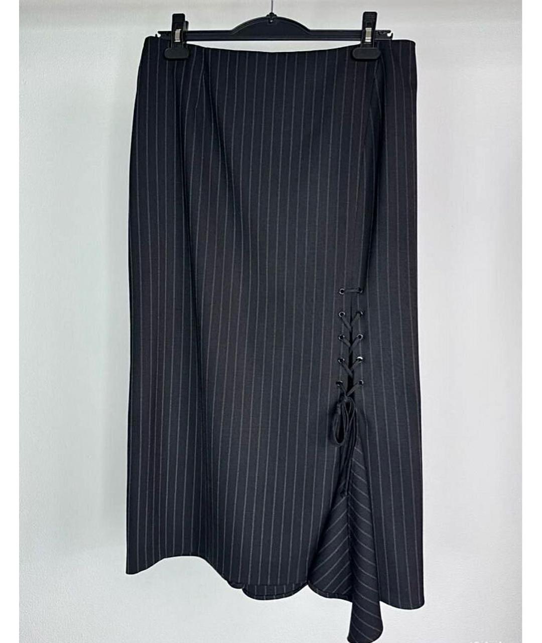 SPORTMAX Черный шерстяной костюм с юбками, фото 2