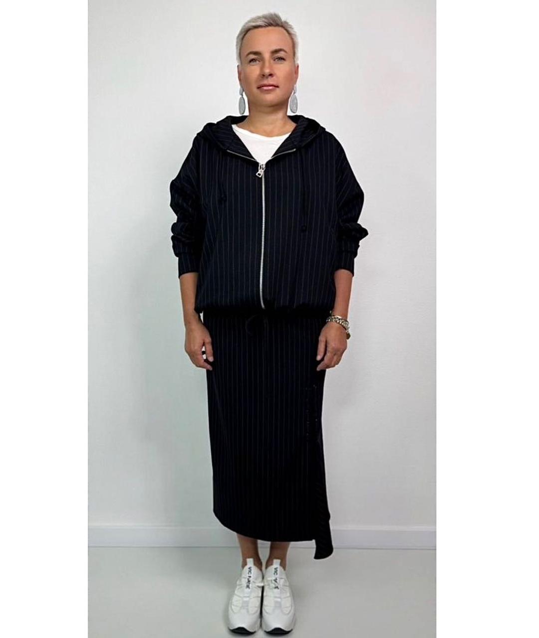 SPORTMAX Черный шерстяной костюм с юбками, фото 6