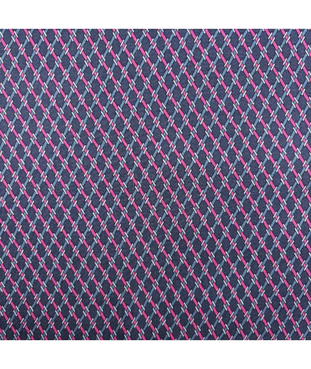 HERMES Темно-синий шелковый платок, фото 3