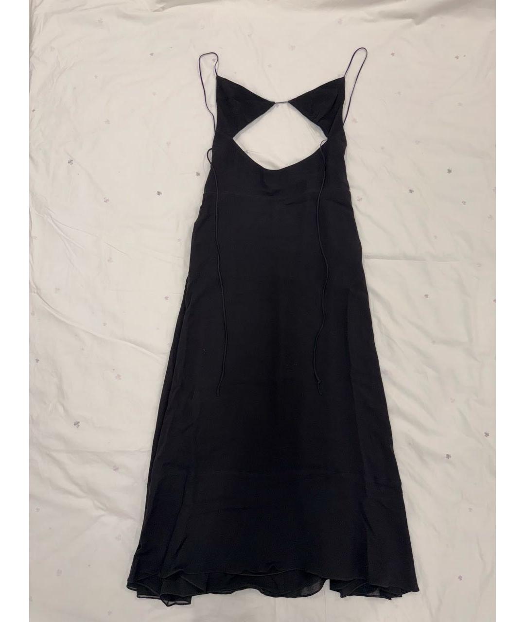 SAINT LAURENT Черное шелковое вечернее платье, фото 2