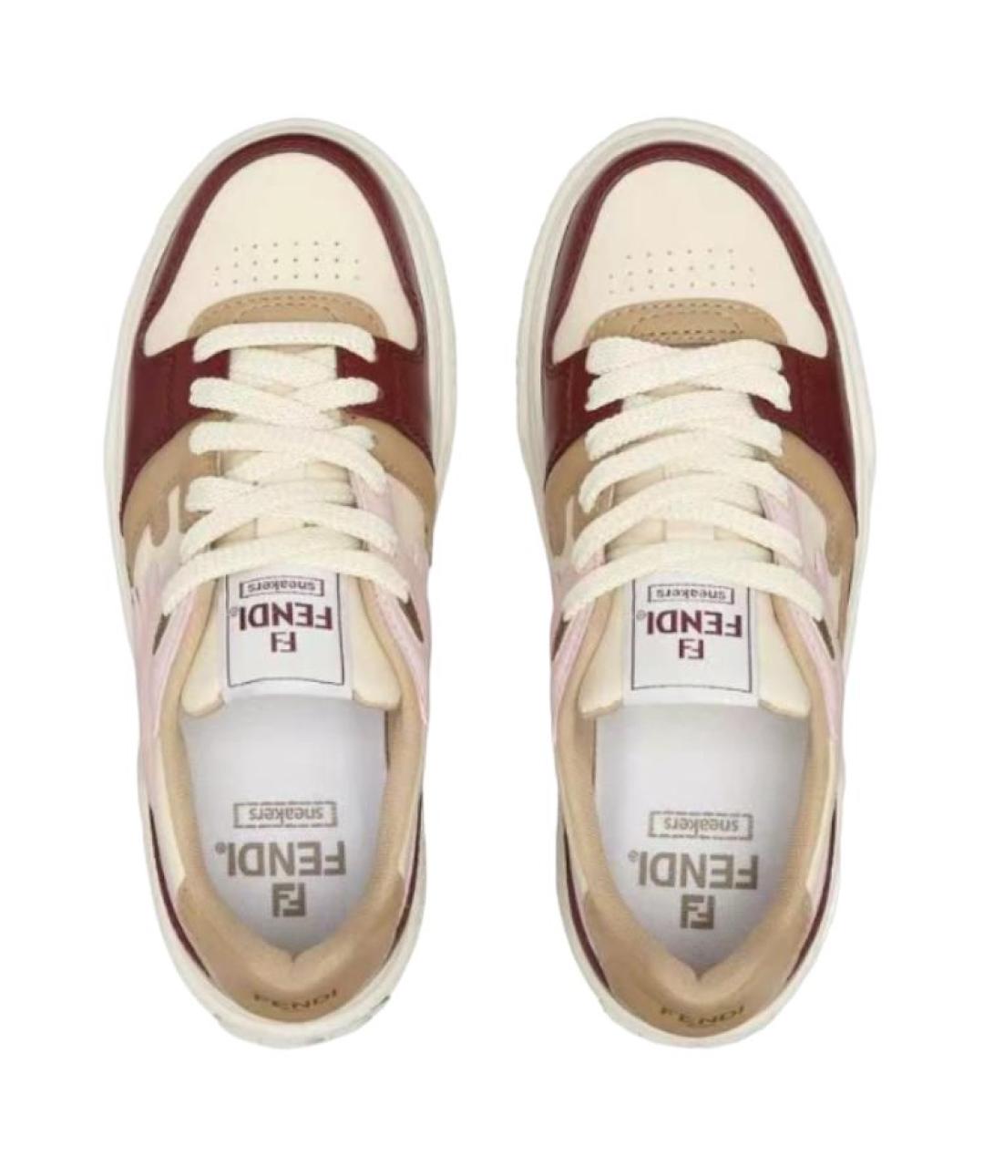 FENDI Белые кроссовки, фото 4