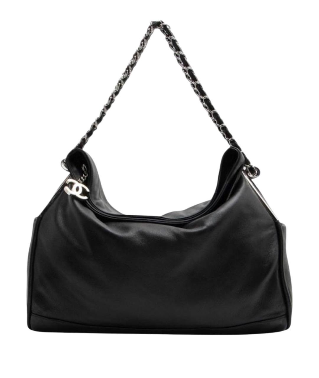 CHANEL Черная кожаная сумка тоут, фото 1