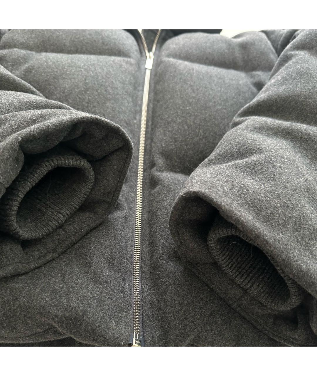 TOTEME Серый шерстяной пуховик, фото 3
