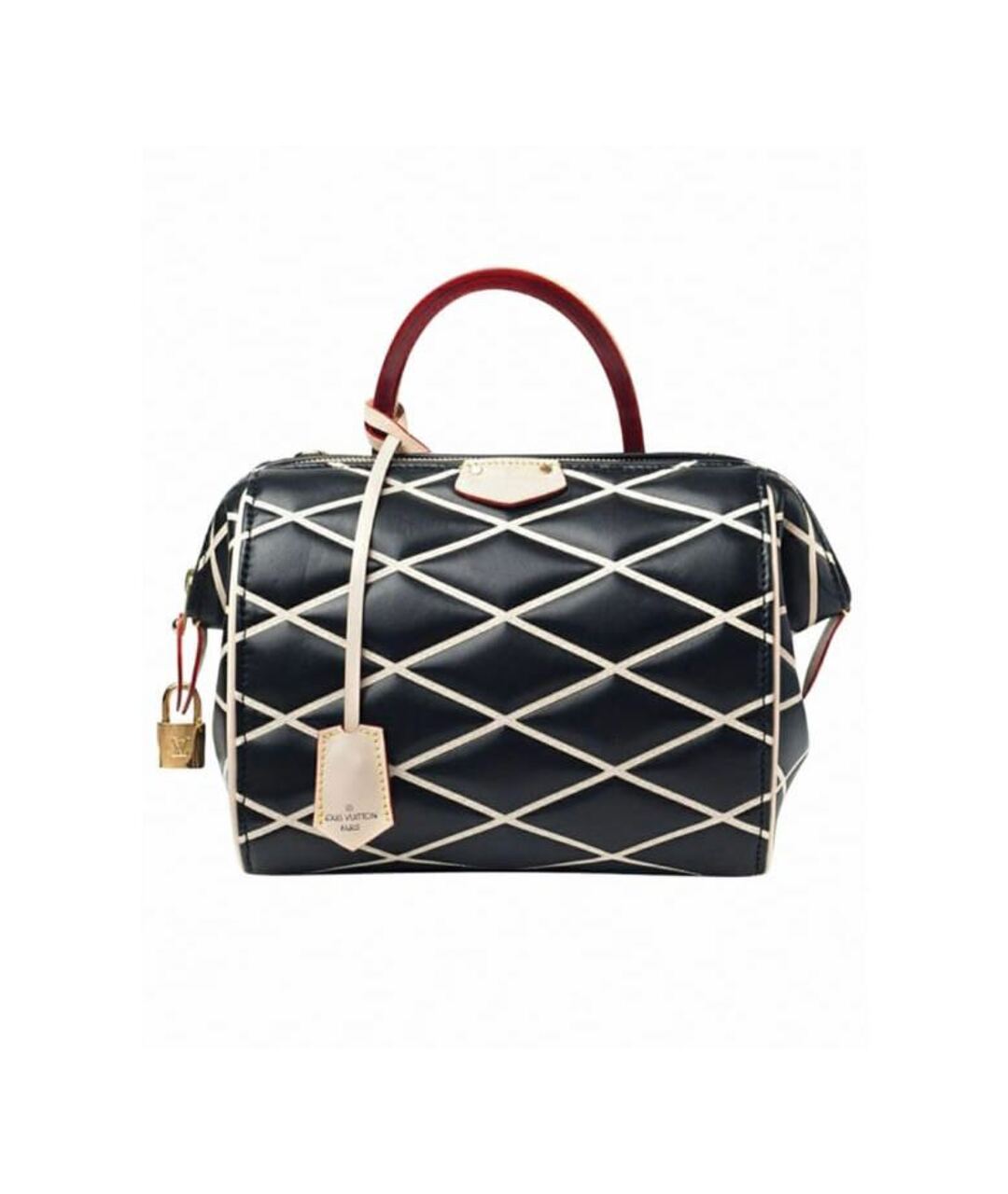 LOUIS VUITTON Черная кожаная сумка тоут, фото 1