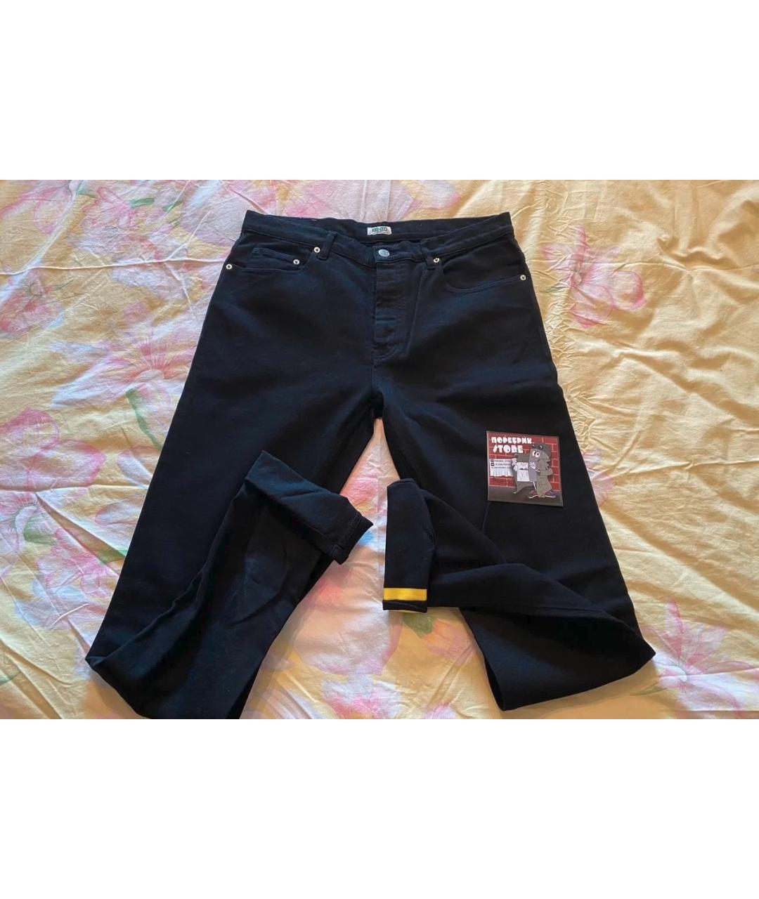 KENZO Черные хлопко-эластановые джинсы, фото 2