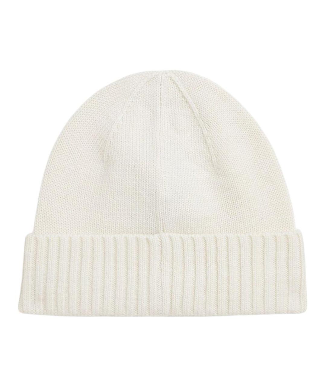 POLO RALPH LAUREN Бежевая шерстяная шапка, фото 2
