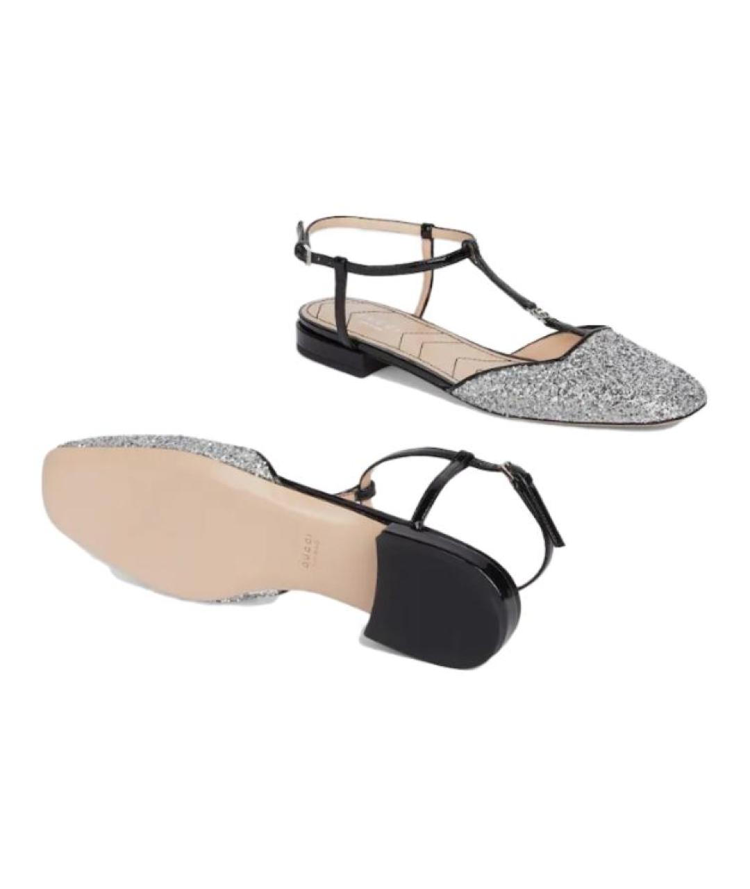 GUCCI Черные кожаные туфли, фото 5