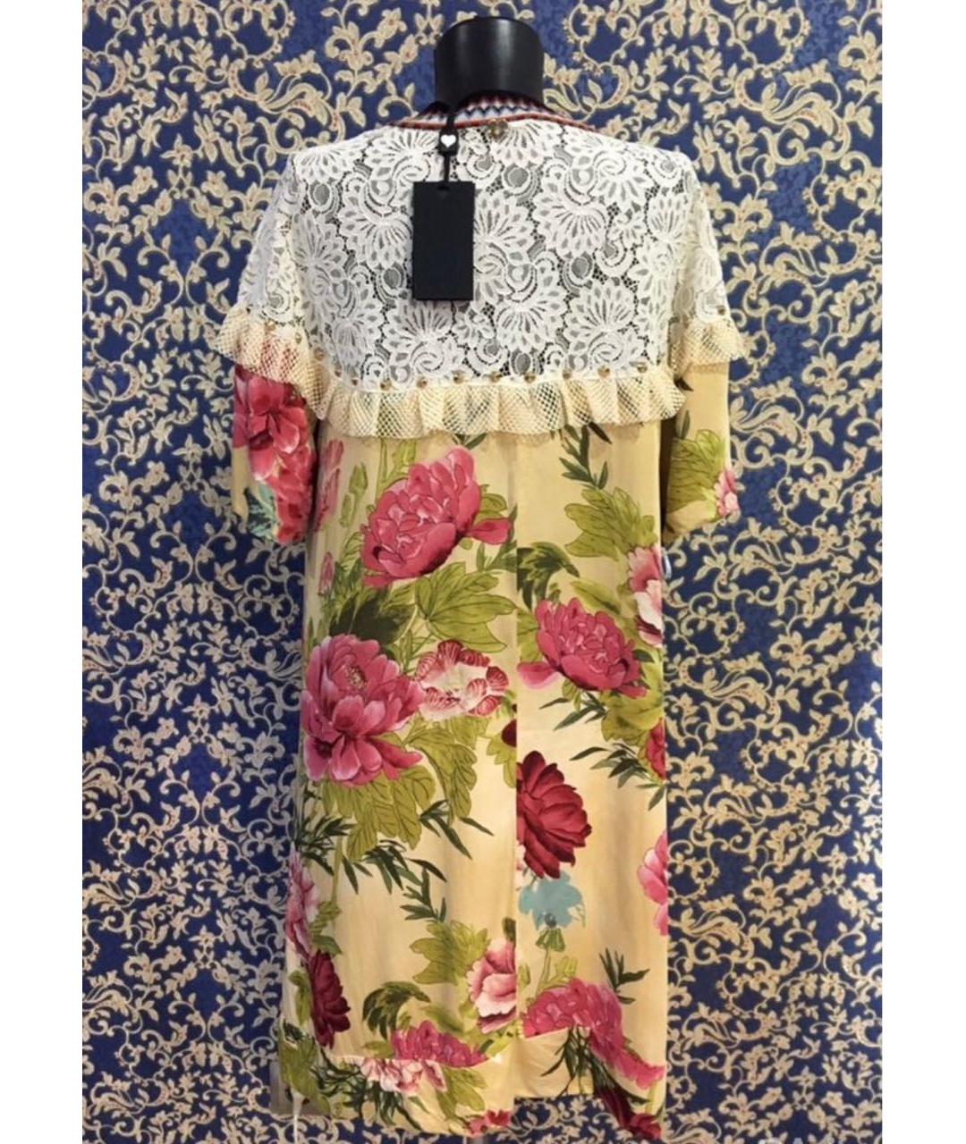 TWIN-SET Мульти вискозное повседневное платье, фото 2