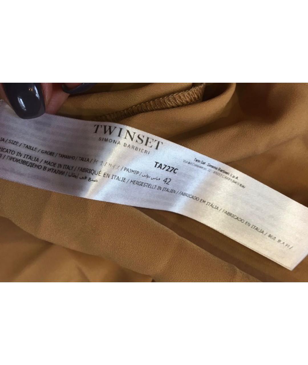 TWIN-SET Мульти вискозное повседневное платье, фото 6