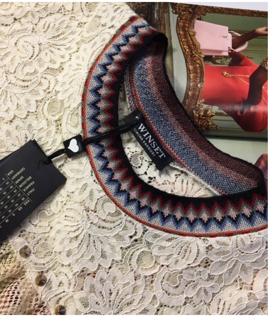 TWIN-SET Мульти вискозное повседневное платье, фото 5