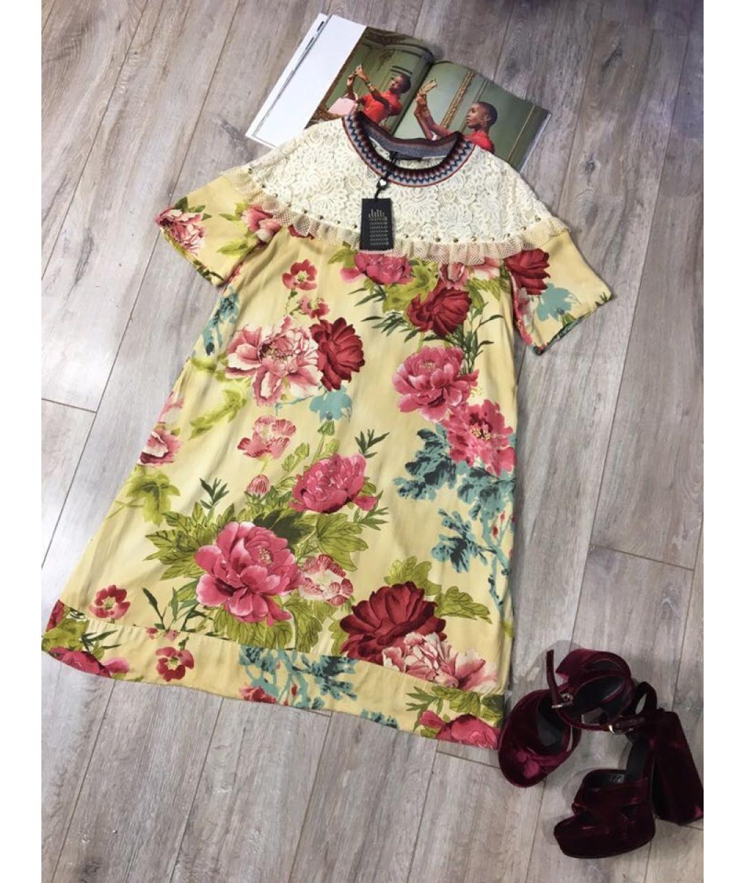 TWIN-SET Мульти вискозное повседневное платье, фото 8