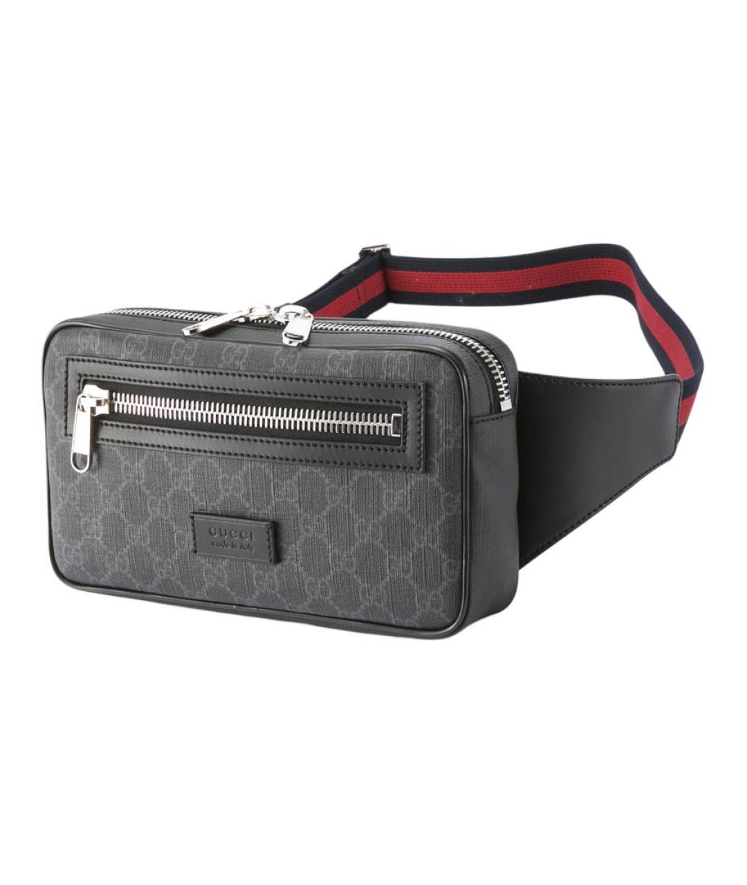GUCCI Серая поясная сумка, фото 1