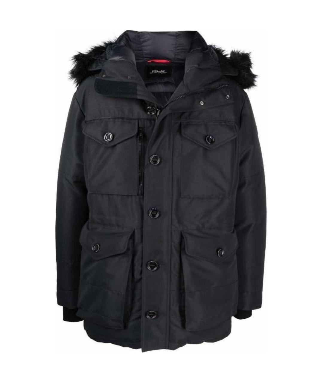 POLO RALPH LAUREN Черный пуховик, фото 1