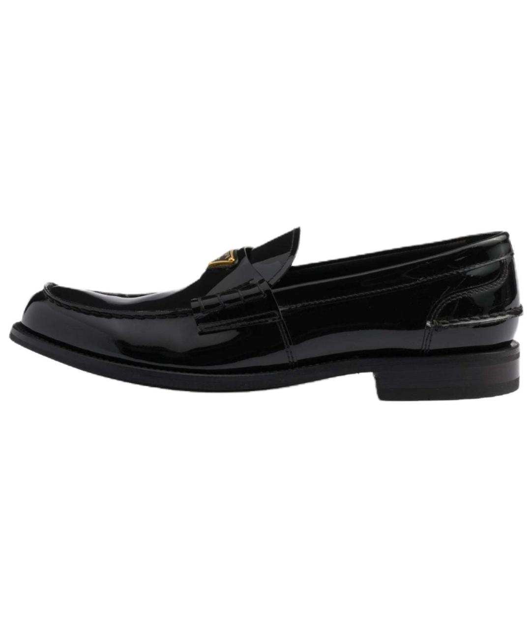 PRADA Черные кожаные лоферы, фото 2