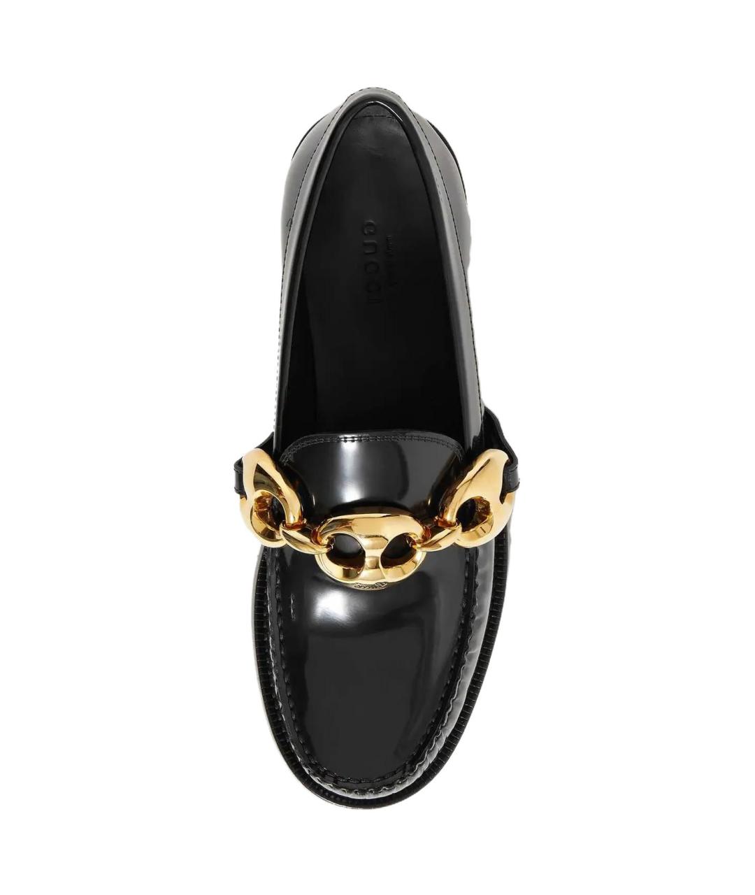 GUCCI Черные кожаные лоферы, фото 5