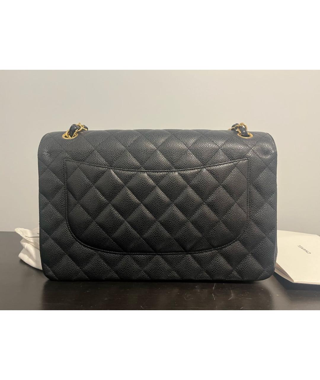 CHANEL Черная кожаная сумка через плечо, фото 3