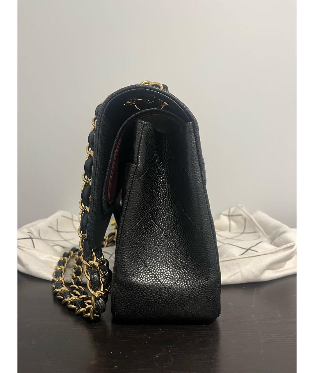 CHANEL Черная кожаная сумка через плечо, фото 2