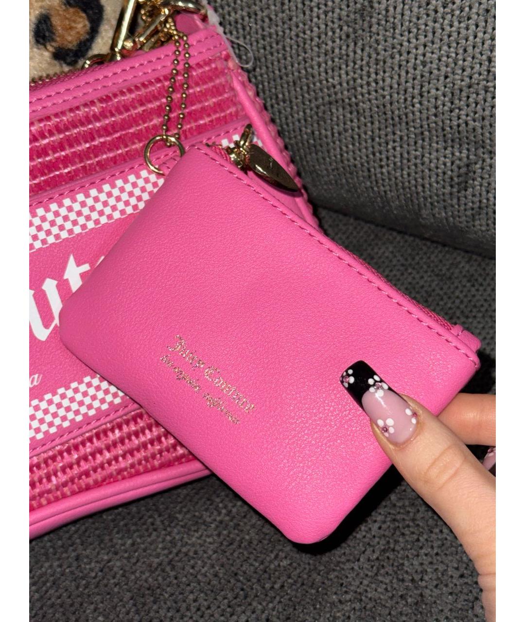 JUICY COUTURE Розовая сумка через плечо, фото 5