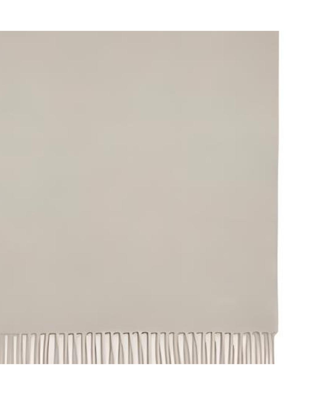 HERMES Бежевый кашемировый шарф, фото 3