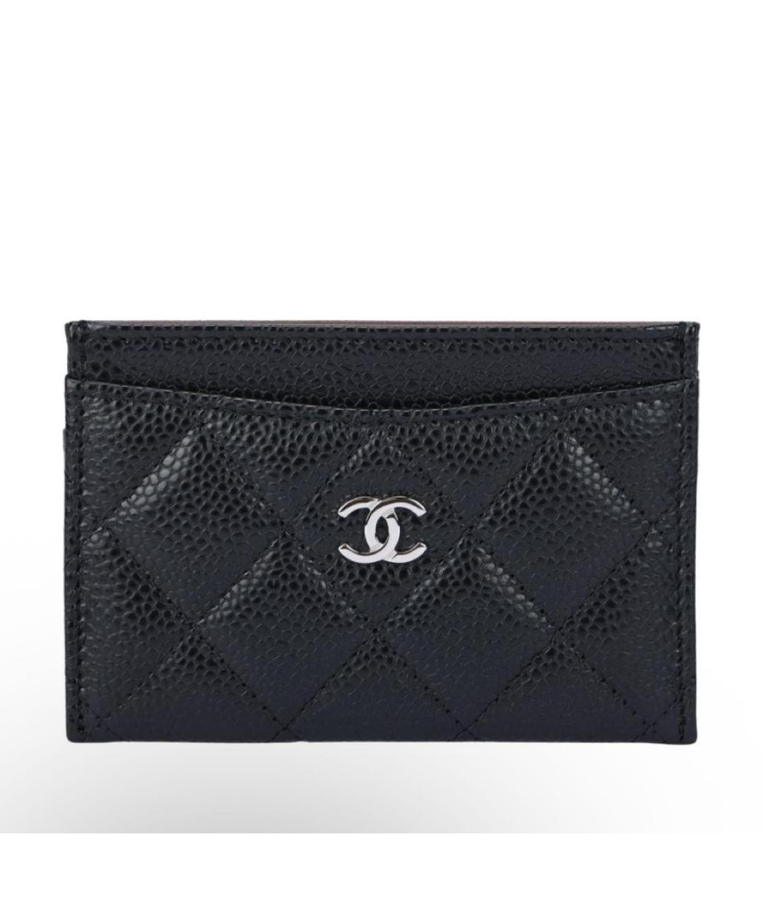 CHANEL Черный кожаный кардхолдер, фото 4