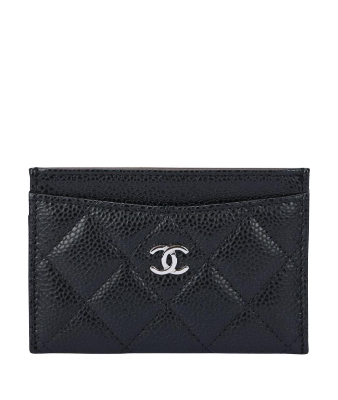 CHANEL Черный кожаный кардхолдер, фото 1
