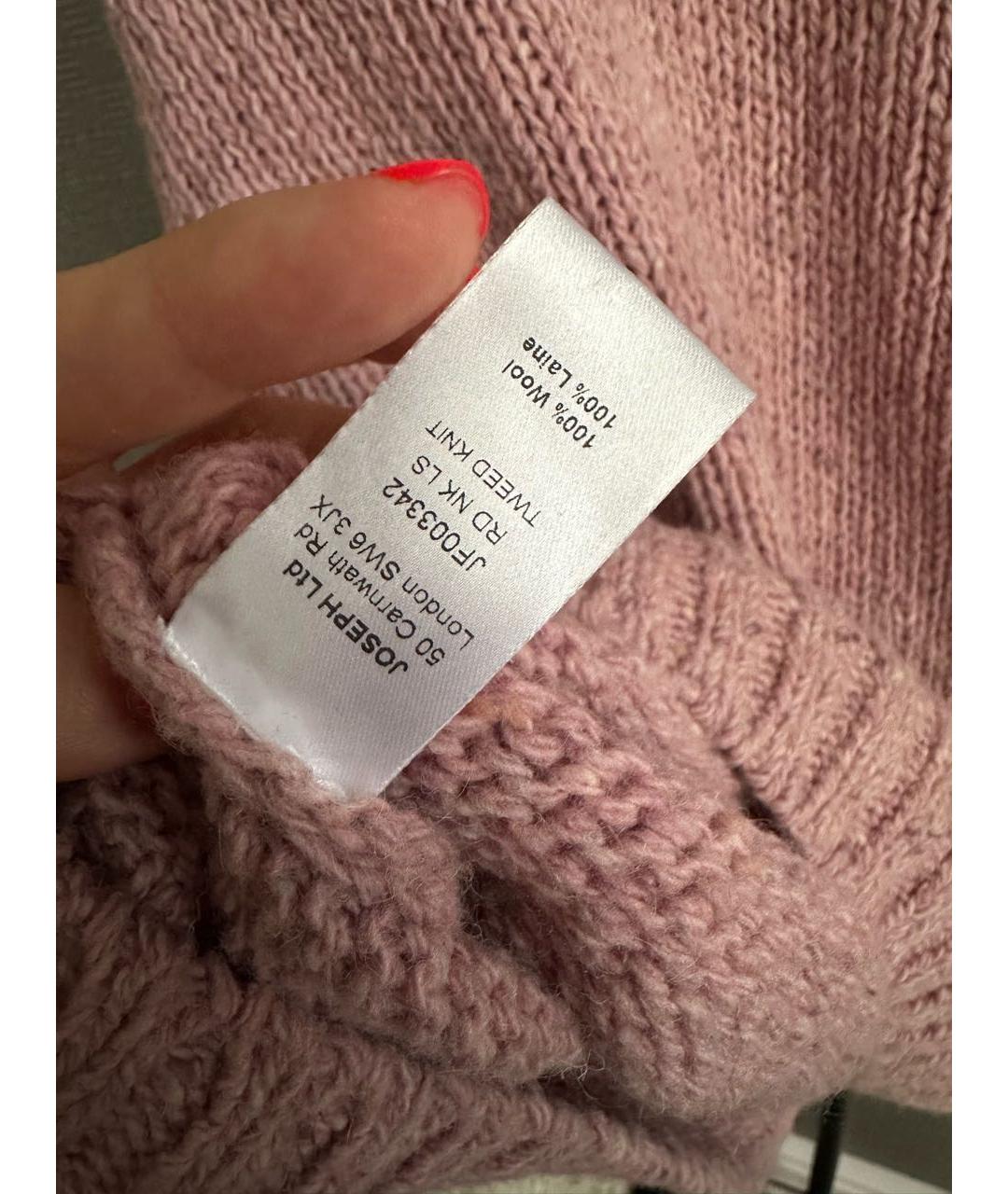 JOSEPH Розовый шерстяной джемпер / свитер, фото 5