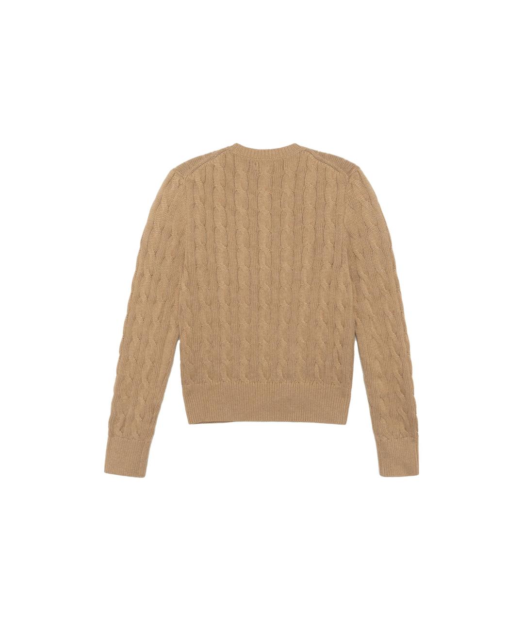 POLO RALPH LAUREN Коричневый джемпер / свитер, фото 2