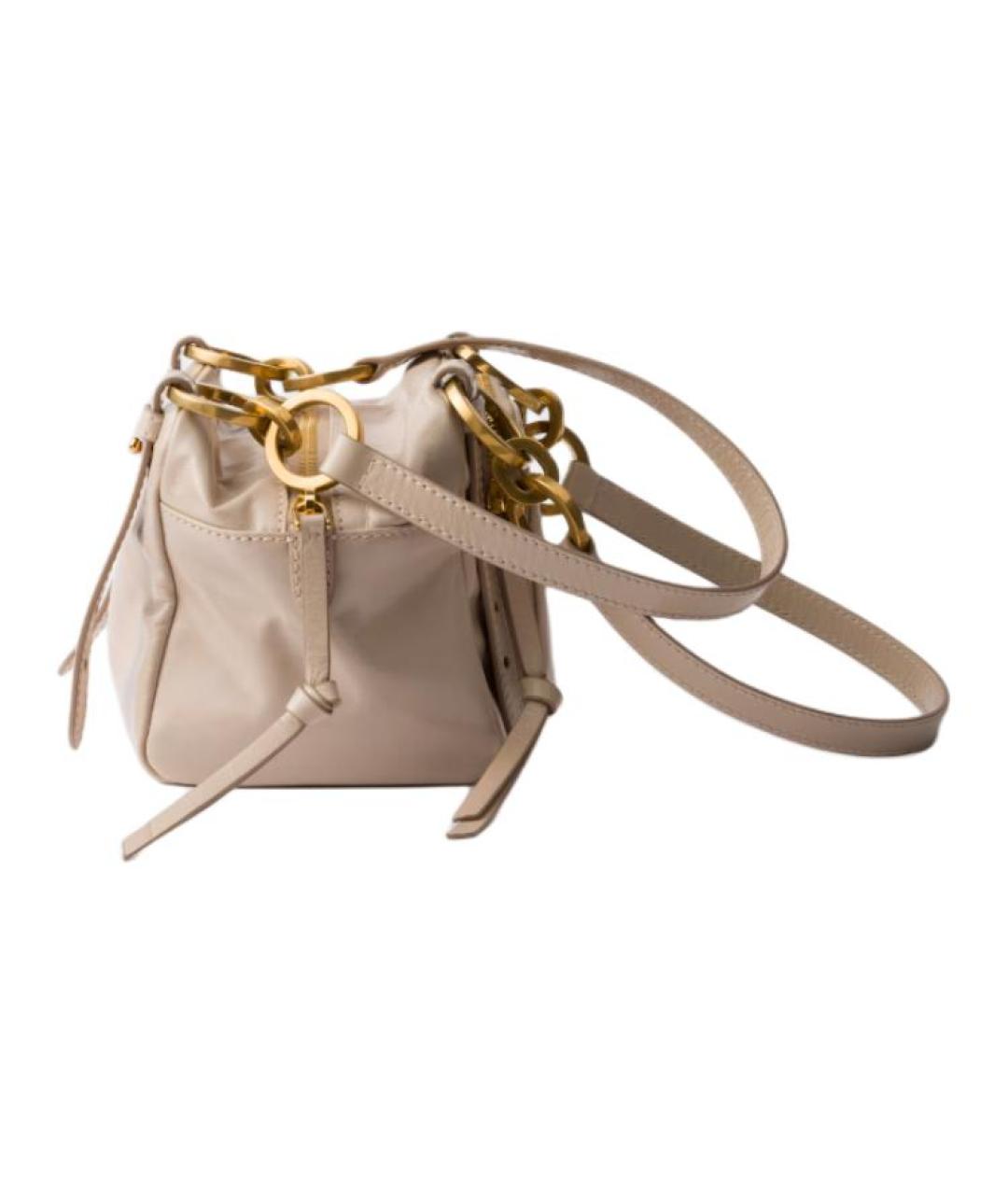 PRADA Розовая кожаная сумка через плечо, фото 3