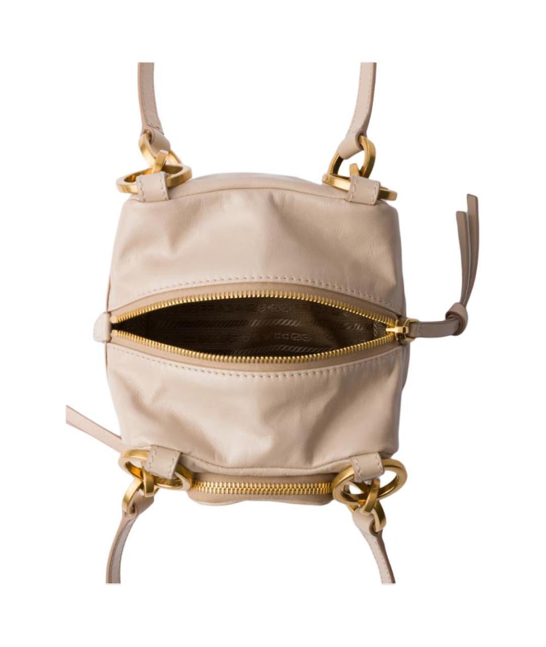 PRADA Розовая кожаная сумка через плечо, фото 5