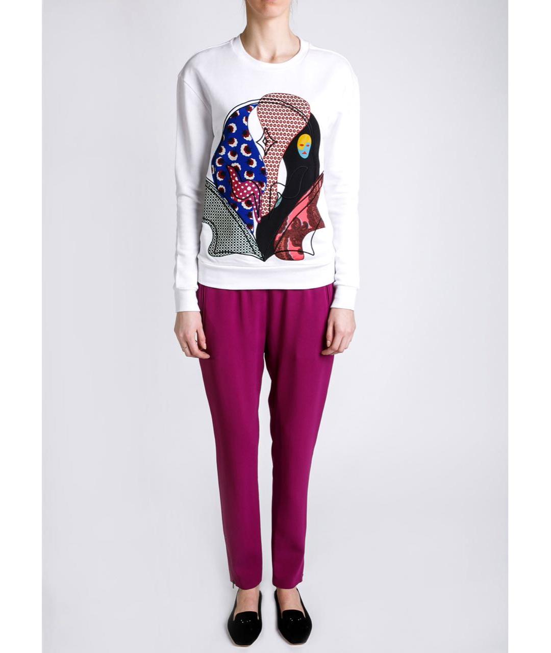 STELLA MCCARTNEY Фуксия вискозные прямые брюки, фото 2