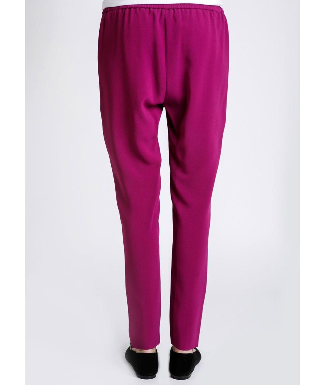 STELLA MCCARTNEY Фуксия вискозные прямые брюки, фото 4