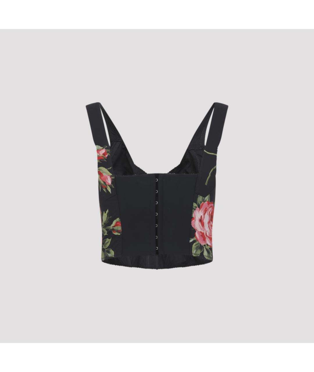 DOLCE&GABBANA Черная хлопковая майка, фото 2