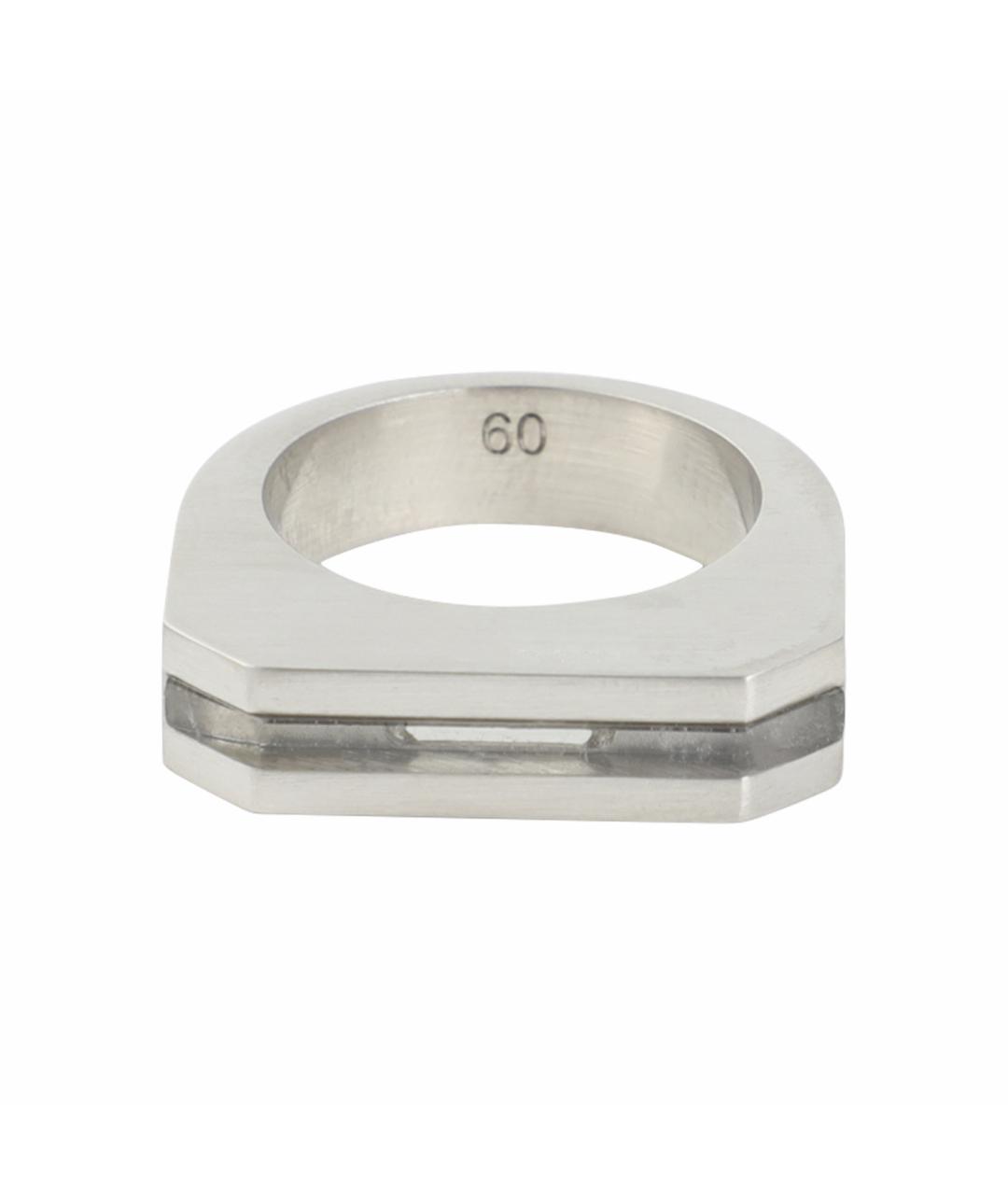 RICK OWENS Серебряное металлическое кольцо, фото 1