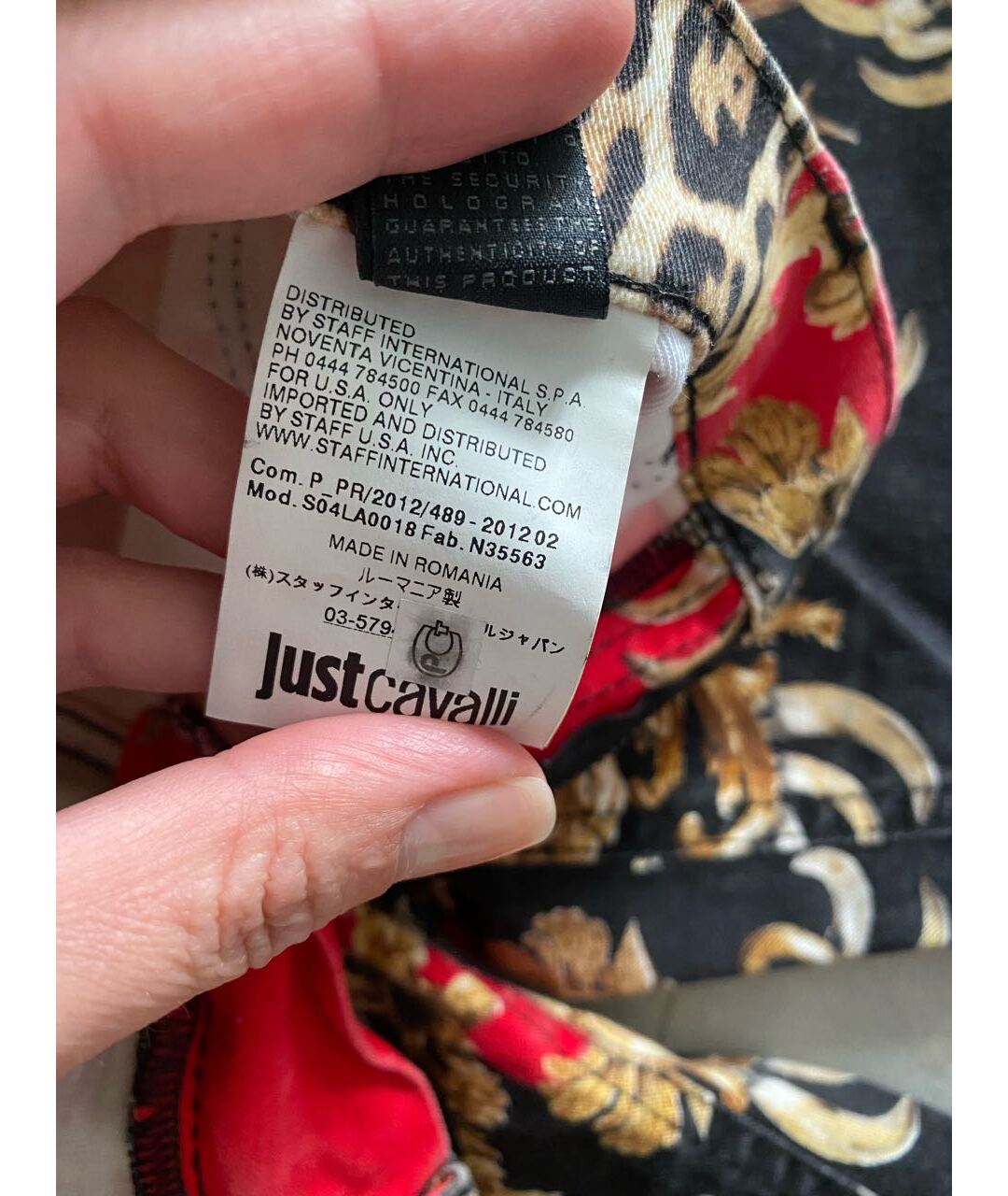 JUST CAVALLI Мульти хлопко-эластановые джинсы слим, фото 5