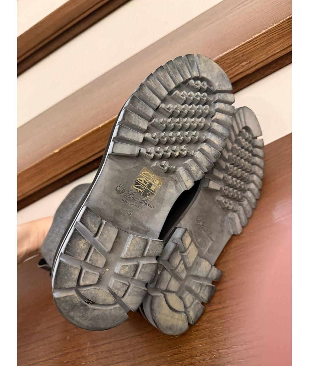 LORO PIANA Серые полусапоги, фото 5