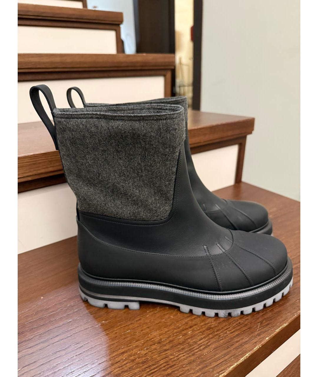 LORO PIANA Серые полусапоги, фото 9