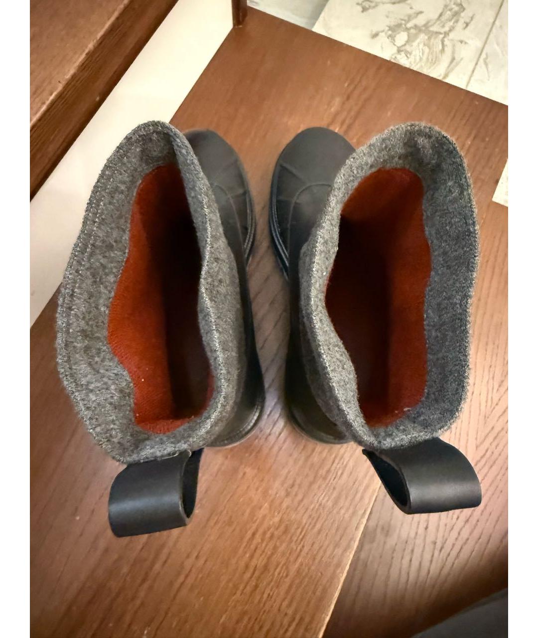 LORO PIANA Серые полусапоги, фото 6