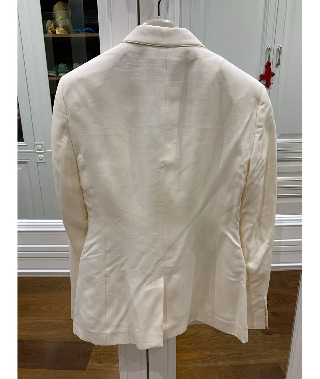 BURBERRY Бежевый шелковый жакет/пиджак, фото 2